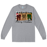 Heather Grey Merry Christmas Teeth Long Sleeve Tee - Bettercallsaul