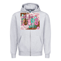 Heather Grey Oh for peeps sake tumbler Easter Day Zipper Hoodie - HowdyJamesFarm