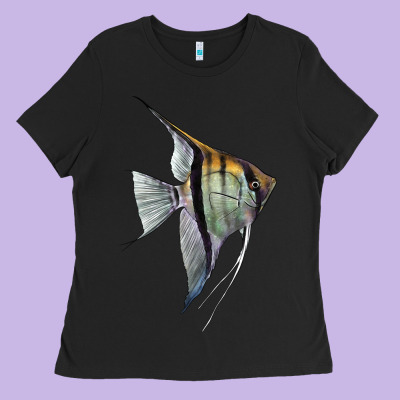 Angelfish Ladies Tee Designed By Lillyallendesigns