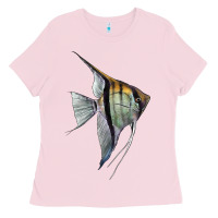 Bubblegum Pink Angelfish Ladies Tee - LillyAllenDesigns