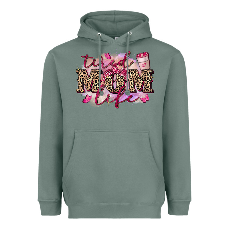 Tired Mom Life Heavyweight Hoodie by FaDigitalArtStudio | Teevron