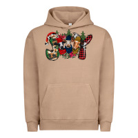Pigment Burro joy Christmas cows Urban Hoodie - CowhideDigitalArt