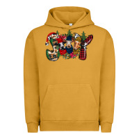 Pigment Peanut Butter joy Christmas cows Urban Hoodie - CowhideDigitalArt
