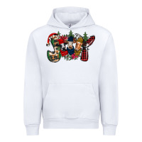 White joy Christmas cows Urban Hoodie - CowhideDigitalArt