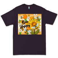 Plum bee happy Premium Tee - MaliasSmallBusiness