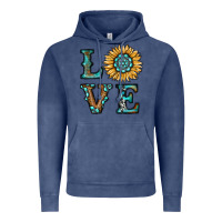 Vintage Denim sunflower love Vintage Hoodie - RanaPortraitStore