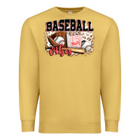 Antique Gold baseball vibes Premium Sweatshirt - FaDigitalArtStudio