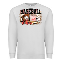 Dove Grey baseball vibes Premium Sweatshirt - FaDigitalArtStudio