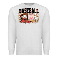 Oatmeal Heather baseball vibes Premium Sweatshirt - FaDigitalArtStudio