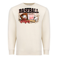 Sandshell baseball vibes Premium Sweatshirt - FaDigitalArtStudio