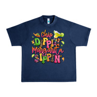 Navy chip dippin' margarita sippin' Urban Heavy Tee - LillyAllenDesigns