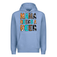 Colony Blue Mama Needs a Beer Premium Hoodie - CowCowDesign