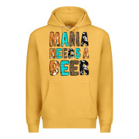 Mustard Mama Needs a Beer Premium Hoodie - CowCowDesign