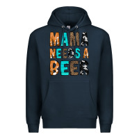 Navy Mama Needs a Beer Premium Hoodie - CowCowDesign