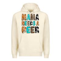 Sandshell Mama Needs a Beer Premium Hoodie - CowCowDesign