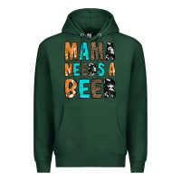 Sports Green Mama Needs a Beer Premium Hoodie - CowCowDesign