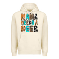 Tofu Mama Needs a Beer Premium Hoodie - CowCowDesign