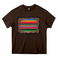 Chocolate Brown serape background Heavy Core Tee - BarkalooDesign