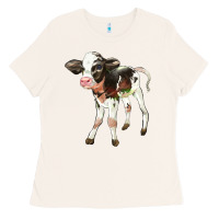 Bone Holstein Calf Ladies Tee - LillyAllenDesigns