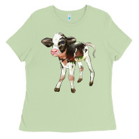 Matcha Holstein Calf Ladies Tee - LillyAllenDesigns