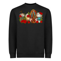 Black Lady of Guadalupe Coffee Cups Heavyweight Sweatshirt - texasbilliewilder
