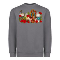 Storm Lady of Guadalupe Coffee Cups Heavyweight Sweatshirt - texasbilliewilder