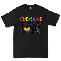 Black everyone deserves love Premium Tee - MaliasSmallBusiness