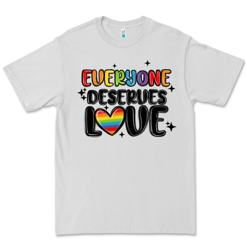 Everyone Deserves Love Premium Tee by MaliasSmallBusiness | Teevron