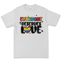 Dove Grey everyone deserves love Premium Tee - MaliasSmallBusiness