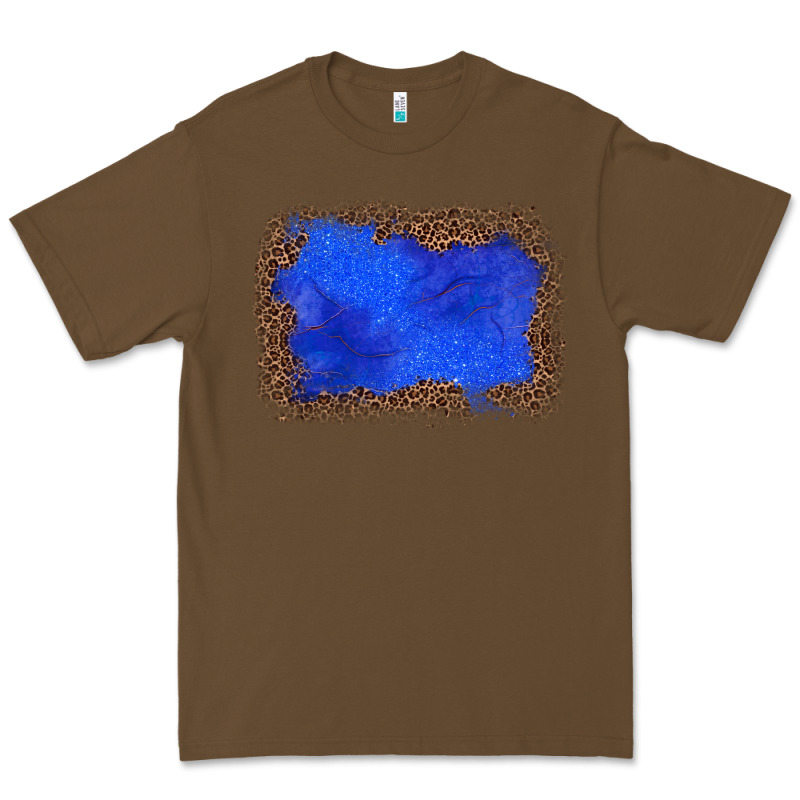 Gemstone Blue Leopard Background Premium Tee by JahusDesignShop | Teevron