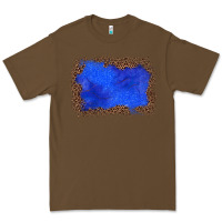 Cacao gemstone blue leopard background Premium Tee - JahusDesignShop