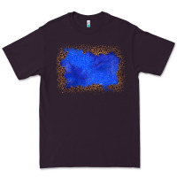 Plum gemstone blue leopard background Premium Tee - JahusDesignShop