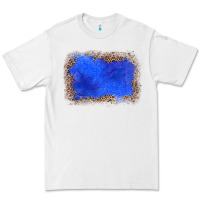White gemstone blue leopard background Premium Tee - JahusDesignShop