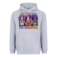 Heather Grey love gnomies no brounds pride Heavyweight Hoodie - FaDigitalArtStudio