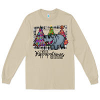 Mushroom I Want Hippopotamus For Christmas Long Sleeve Tee - Bettercallsaul