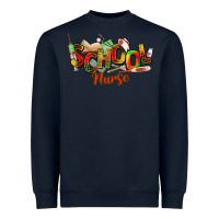 Navy school nurse juneteenth Heavyweight Sweatshirt - NancyCooperArtShop