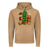 Vintage Camel Christmas Elf With Gift Vintage Hoodie - BundleAndBundleShop