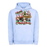 Pigment Grape Ice Merry Christmas  tractor Urban Hoodie - CowhideDigitalArt