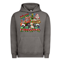 Pigment Tornado Merry Christmas  tractor Urban Hoodie - CowhideDigitalArt
