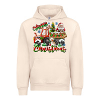 Sandshell Merry Christmas  tractor Urban Hoodie - CowhideDigitalArt