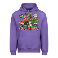 Tulip Merry Christmas  tractor Urban Hoodie - CowhideDigitalArt