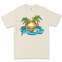 Bone sunset beach scene Premium Tee - MaliasSmallBusiness
