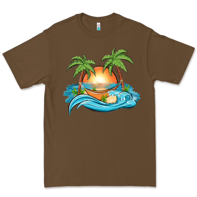 Sunset Beach Scene Premium Tee by MaliasSmallBusiness | Teevron