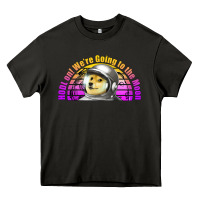 Asphalt doge coin hodl on we're going to the moon retro sunset Heavy Core Tee - Jasminsmagicworld