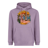 Lavender Faith USA Heavyweight Hoodie - FaDigitalArtStudio