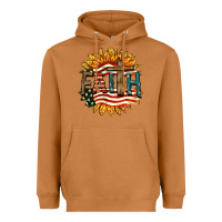 Meerkat Faith USA Heavyweight Hoodie - FaDigitalArtStudio