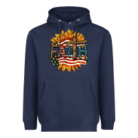 Navy Faith USA Heavyweight Hoodie - FaDigitalArtStudio