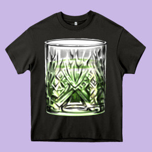 Gin Tonic Heavy Core Tee Designed By Adodesignshop