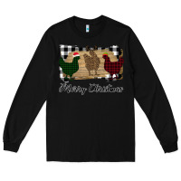 Black Merry Christmas Chickens Long Sleeve Tee - Bettercallsaul
