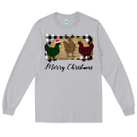 Moon Dust Merry Christmas Chickens Long Sleeve Tee - Bettercallsaul